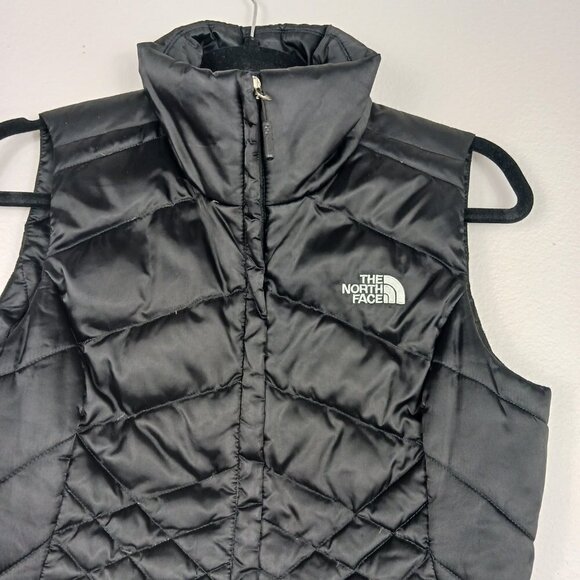The North Face Aconcagua 550 Fill Down Puffer Vest Womens XS Black Full-Zip - Picture 4 of 7